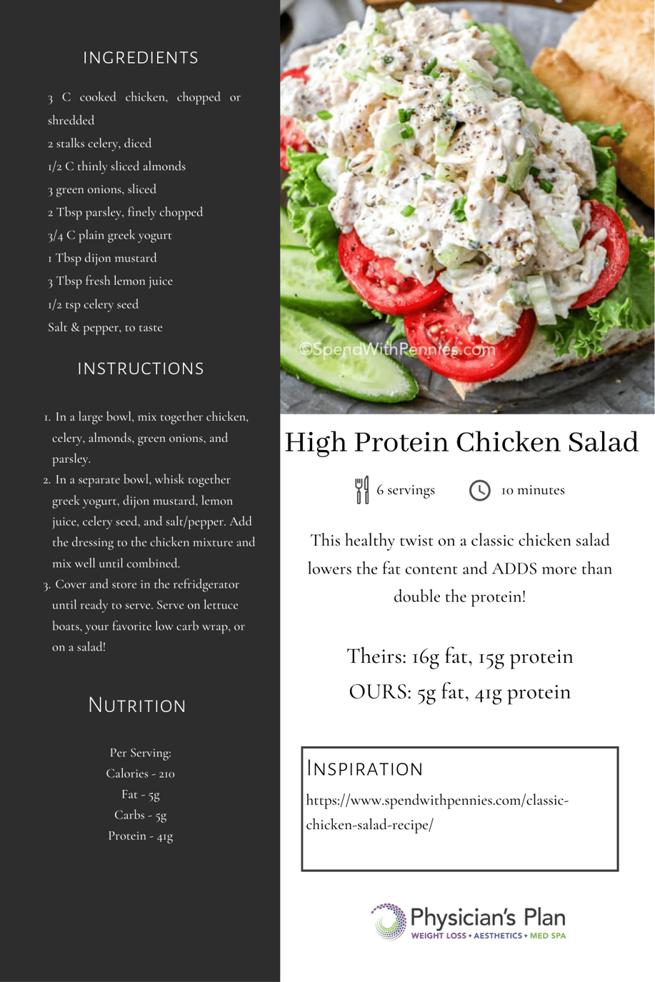 High Protein Chicken Salad