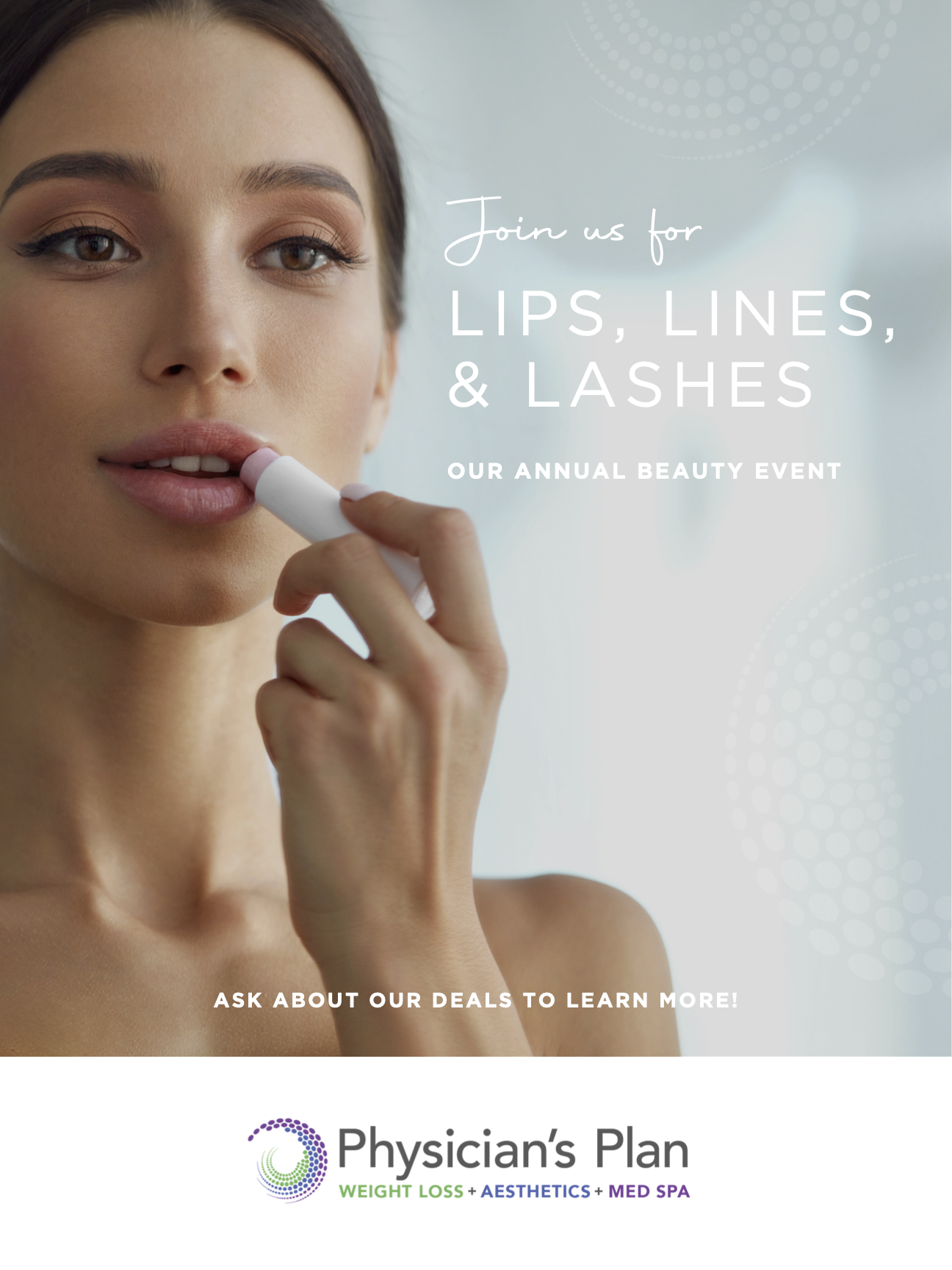 Lips, Lines, lashes poster