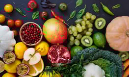 Healthy foods recommended in nutritional counseling.