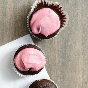 A Sweet Valentine’s Treat - Chocolate-Beet Cupcakes with Cream Cheese Frosting