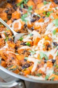 Mexican Quinoa & Sweet Potato Skillet