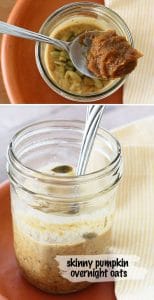 Skinny Pumpkin Overnight Oats In A Jar