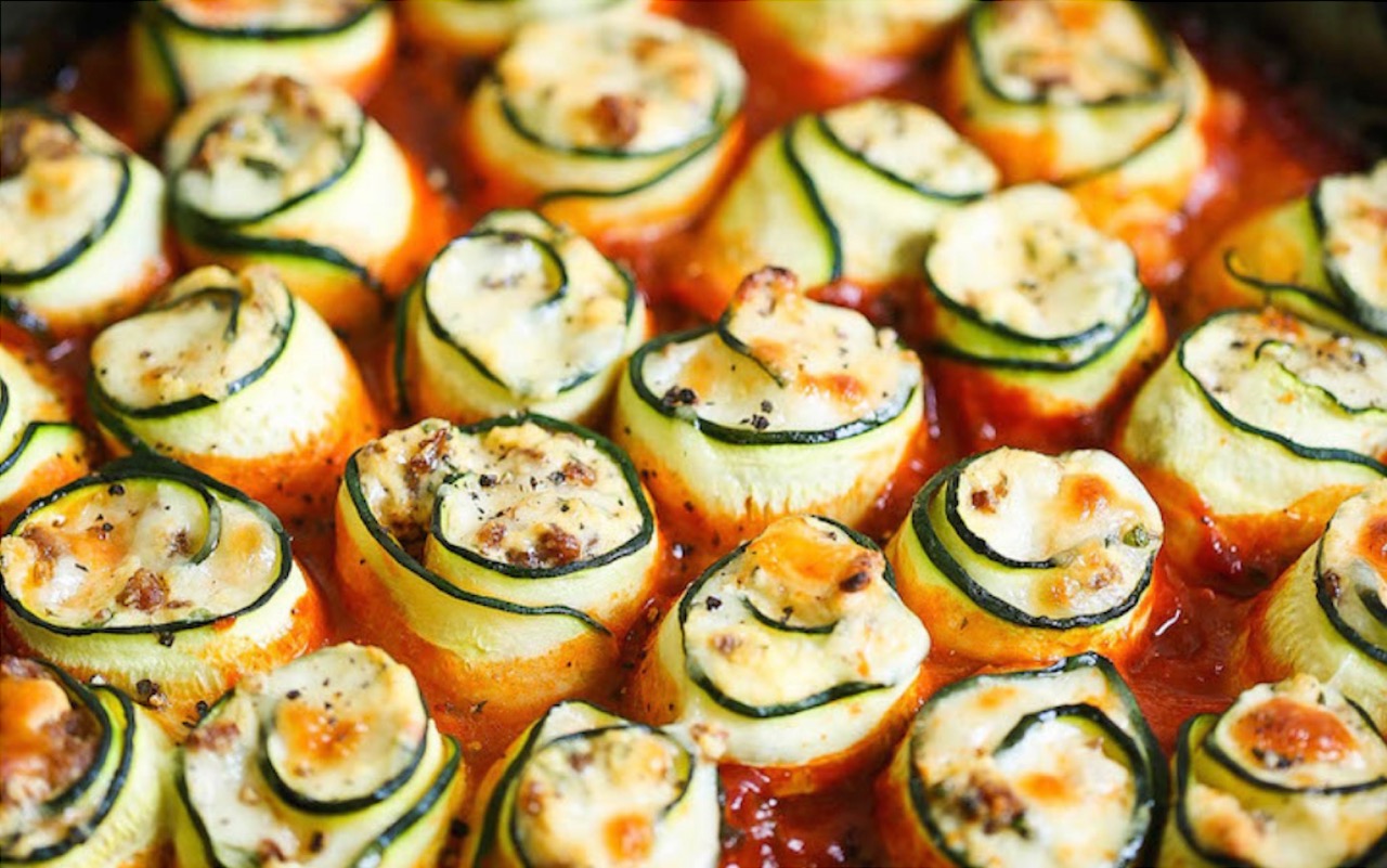 Zucchini Lasagna Roll Ups